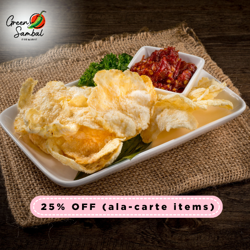 Get 25% off with purchase of any ala-carte items!