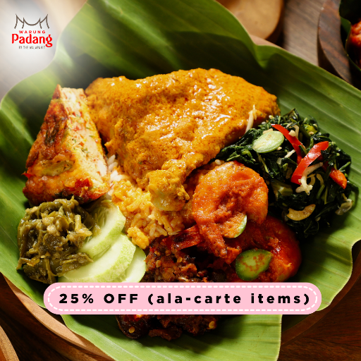 Get 25% off with purchase of any ala-carte items!