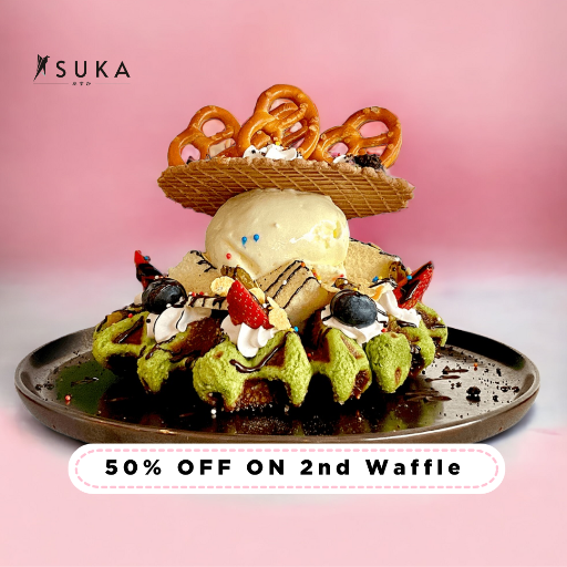50% OFF on 2nd Waffle purchase!
